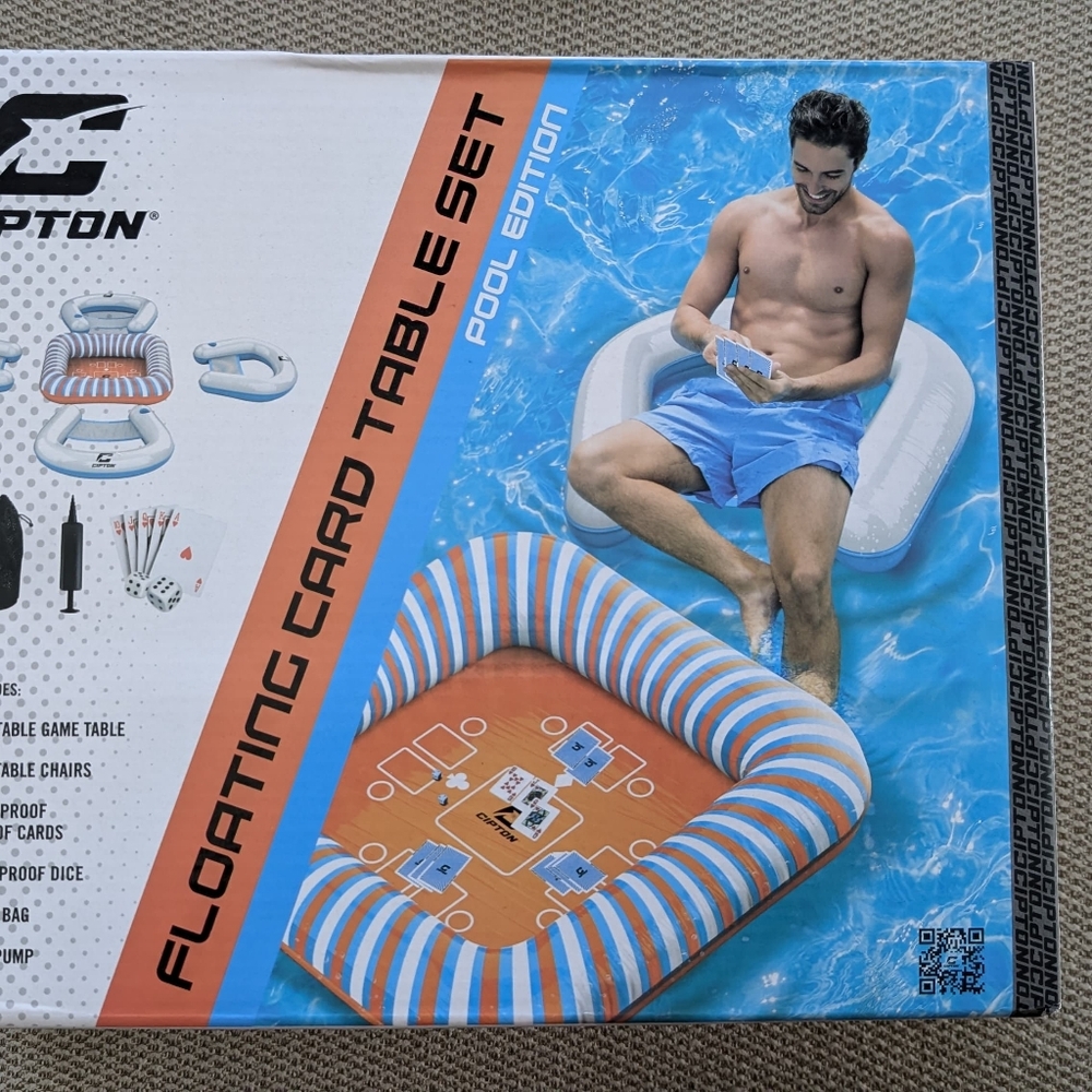 NIB Cipton Floating Card Table Set (Pool Edition) - Picture 9 of 9